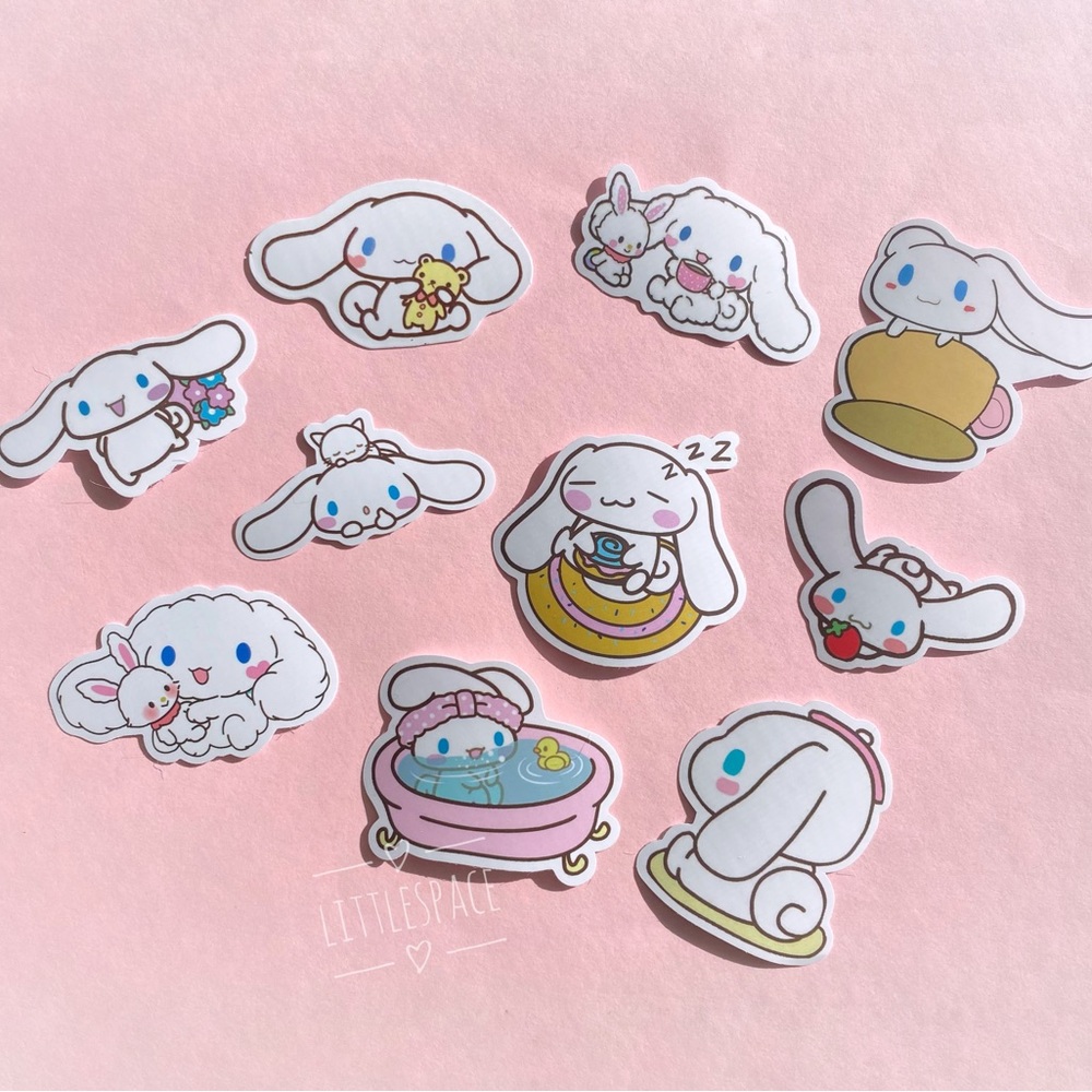 🤍 Cinnamoroll Sticker Pack5 - 10 Kawaii Sanrio Individual Large Stickers